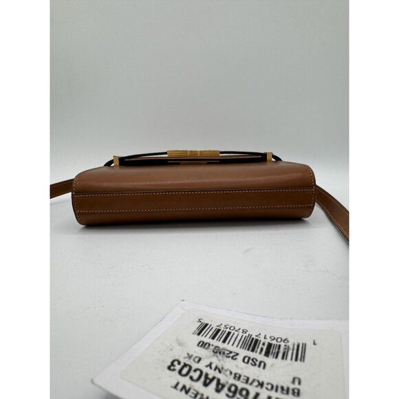 Saint Laurent Manhattan Foldover Mini Shoulder Bag In Brown - Picture 6 of 15